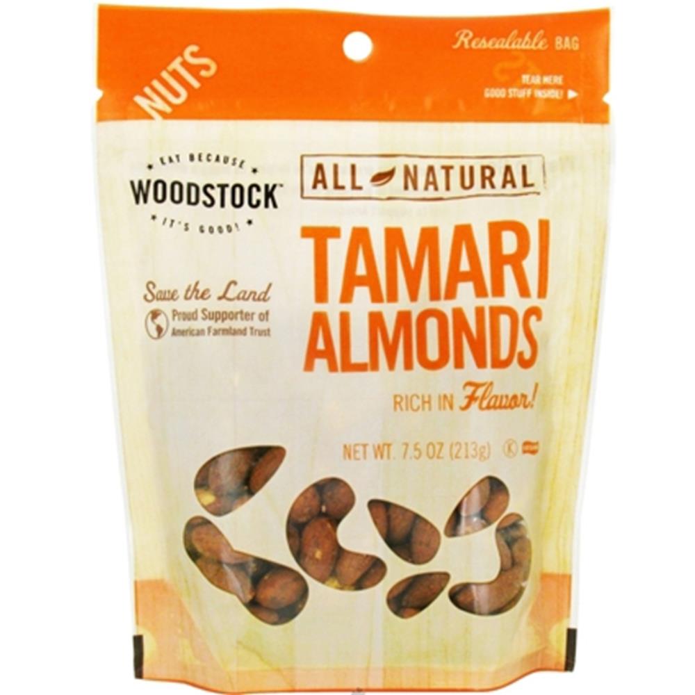 Woodstock Tamari Almonds (8x7.5OZ )