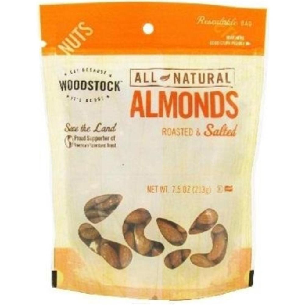 Woodstock R/S Almonds (8x7.5OZ )