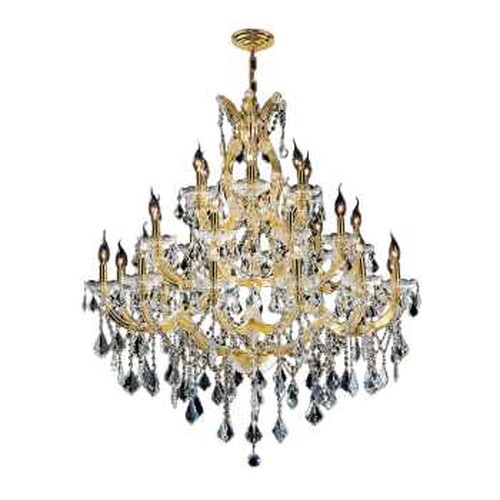 Maria Theresa Collection 28 Light Gold Finish Crystal Chandelier Three 3 Tier 38