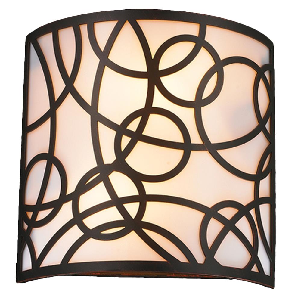 Cumulus Collection 2 Light Flemish Brass Finish with Opal Acrylic Diffuser 12" W x 12" H Medium ADA