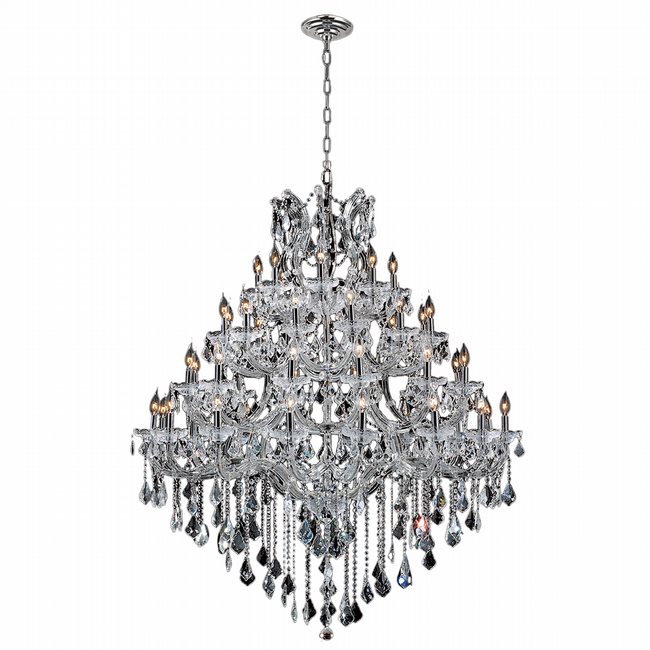 Maria Theresa Collection 49 Light Chrome Finish and Clear Crystal Chandelier 46