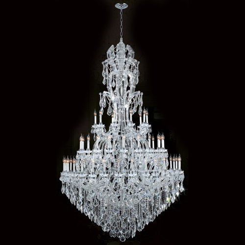 Maria Theresa Collection 60 Light Chrome Finish Crystal Chandelier 65