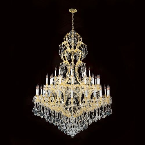 Maria Theresa Collection 48 Light Gold Finish Crystal Chandelier 52
