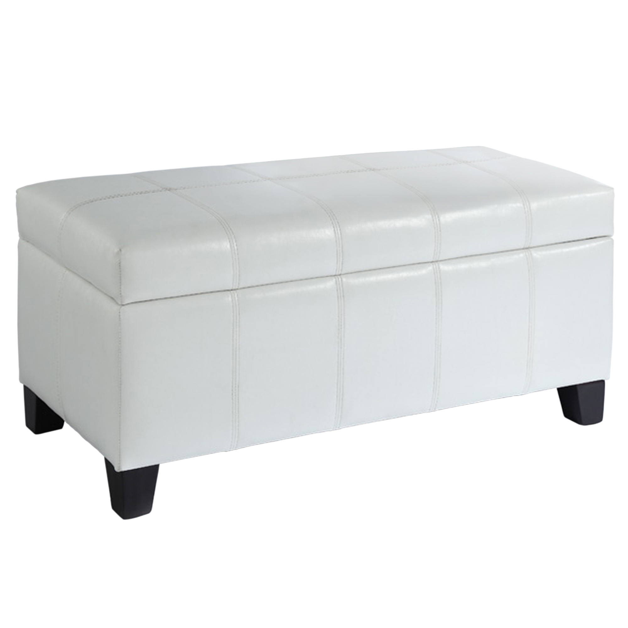 Bella Storage Ottoman White