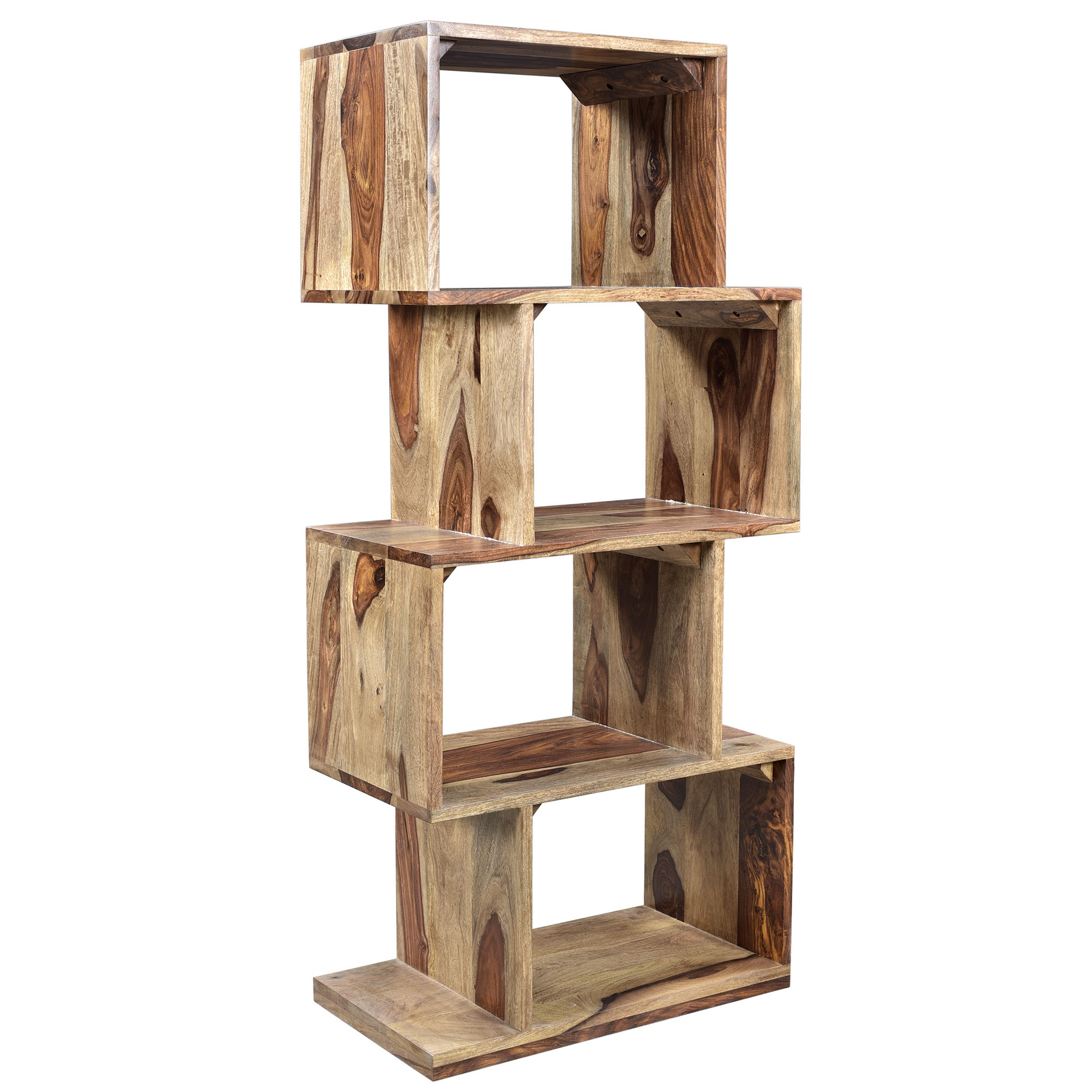 Idris Shelving Unit Dark Sheesham