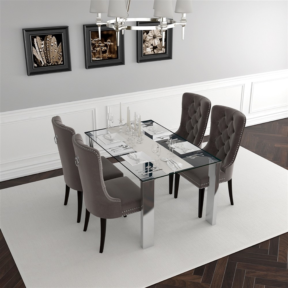 Frankfurt/Rizzo Gy 5Pc Dining Set