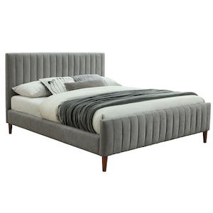 Hannah 60'' Platform Bed Light Grey