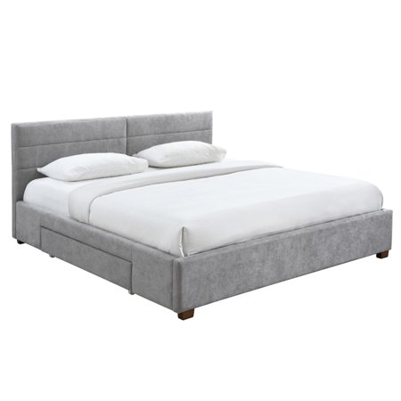 Emilio 78'' Bed Light Grey