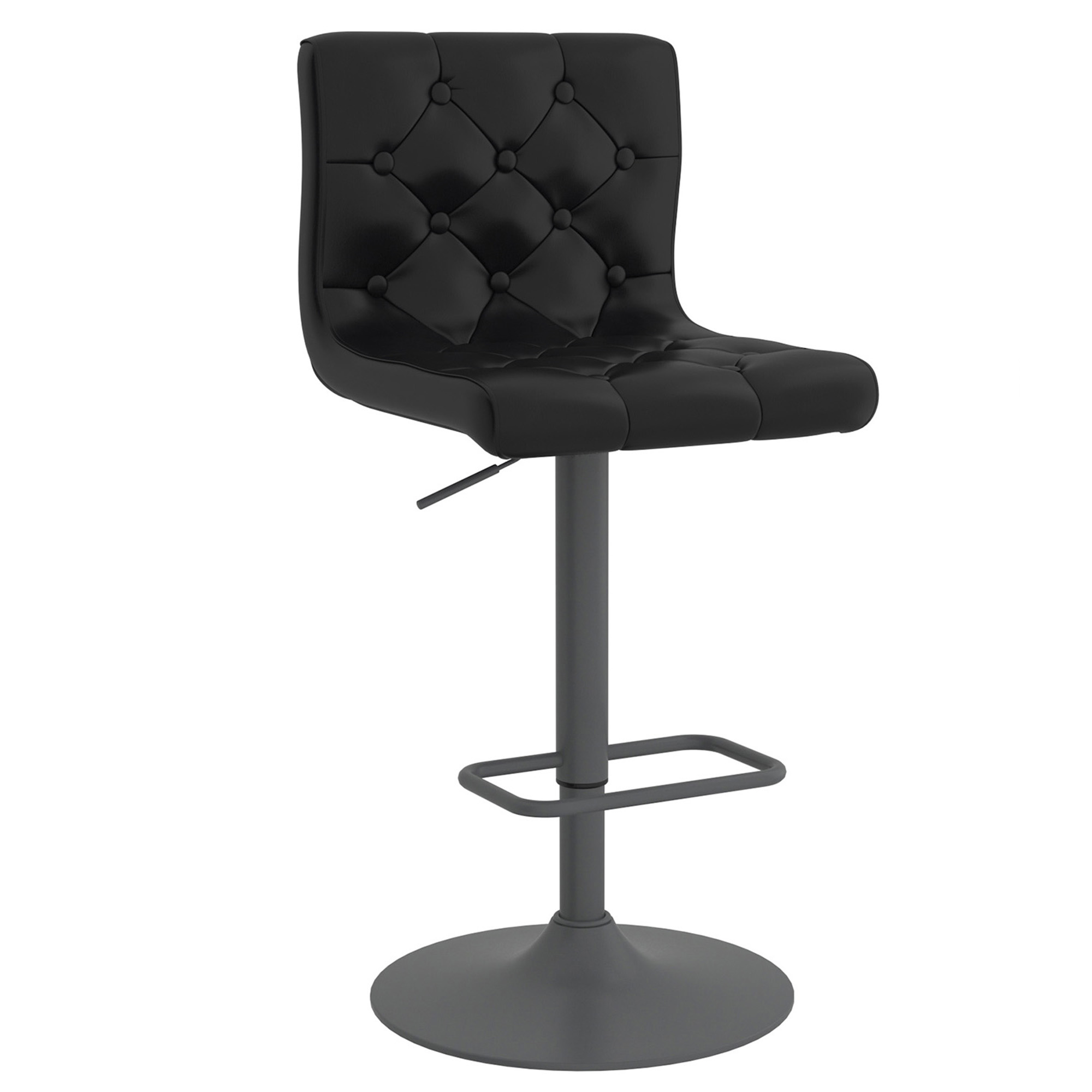 Dex Air Lift Stool Pu Black