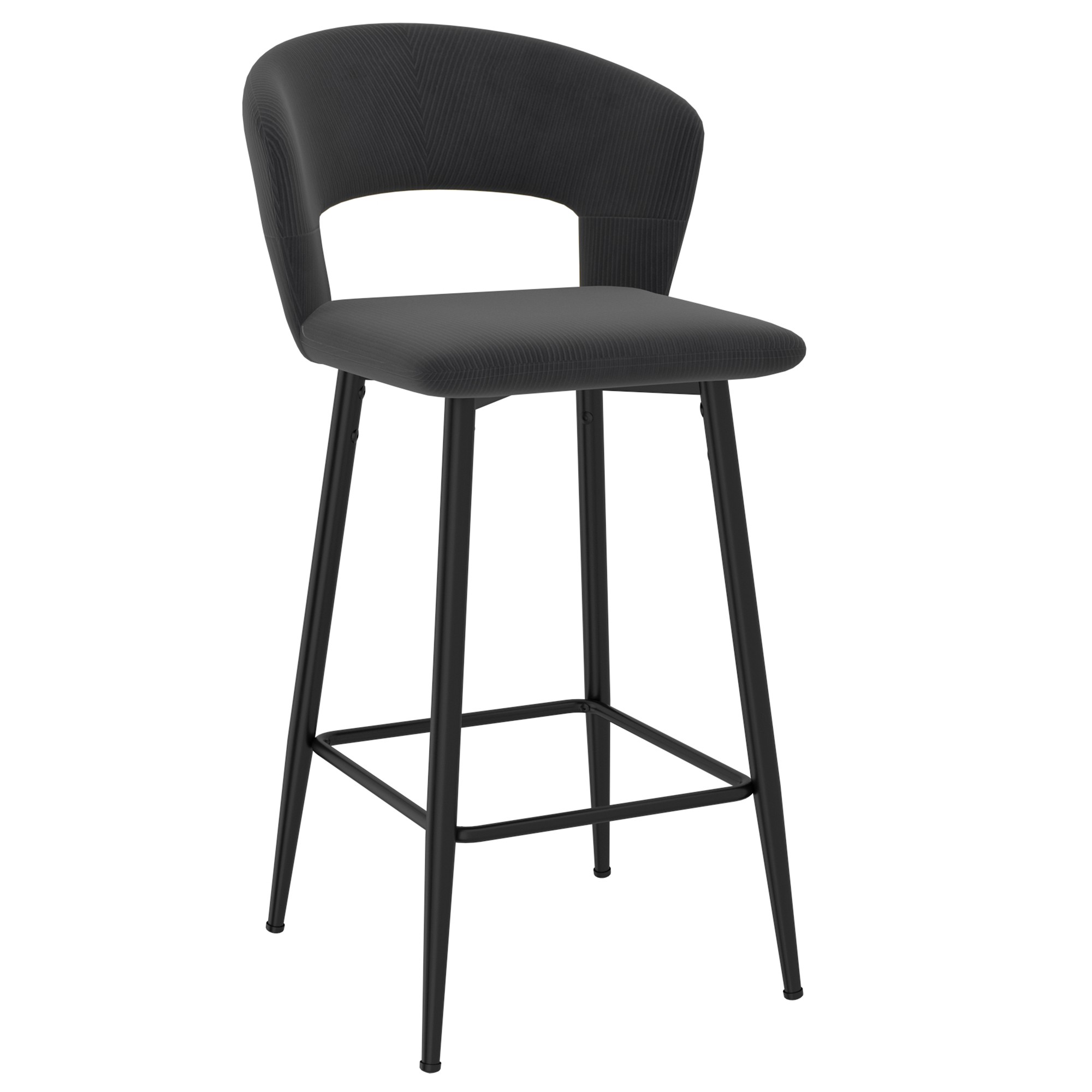 Camille 26'' Counter Stool Charcoal