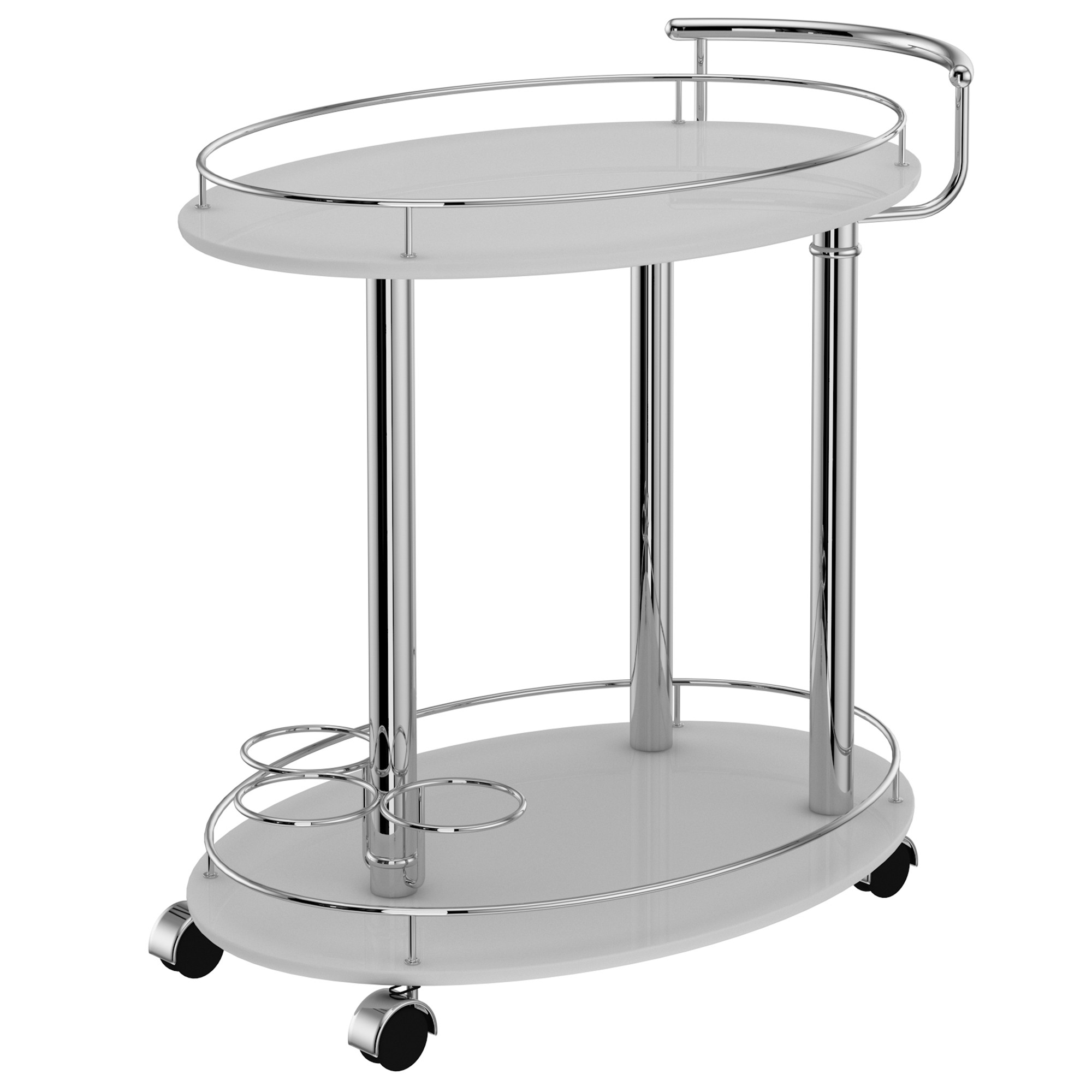 Inka-2-Tier Bar Cart-Grey