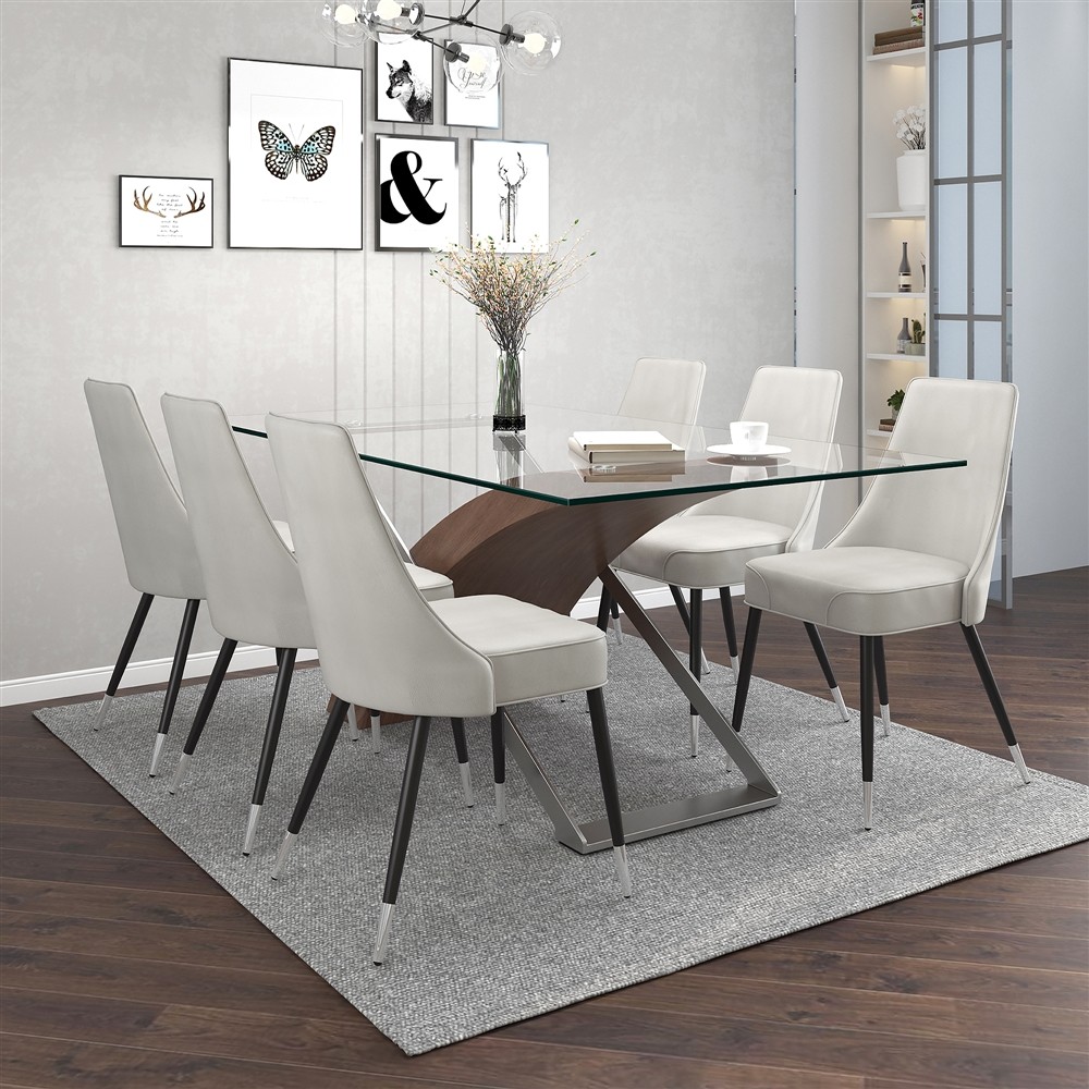 Veneta Wal Silvano Lt 7Pc Dining Set