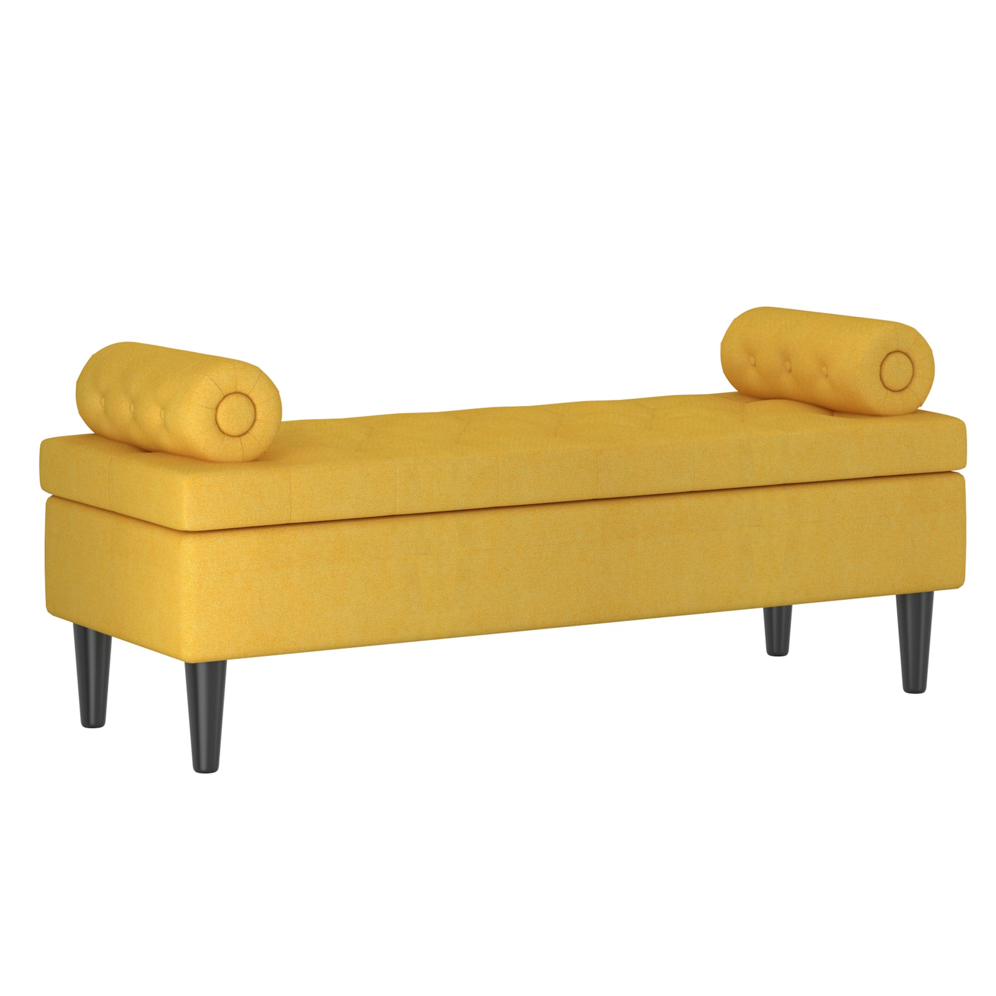 Adith Storage Ottoman Mustard