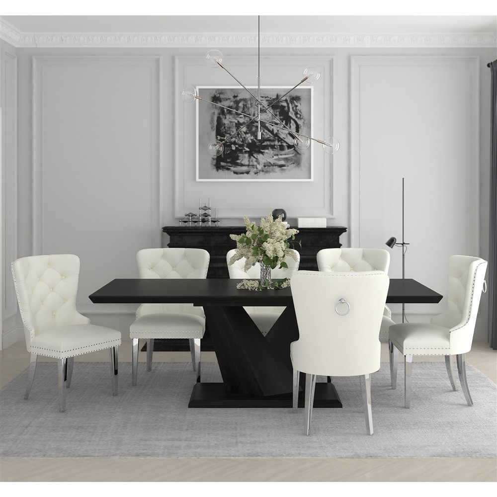 Eclipse Blk Hollis Iv 7Pc Dining Set