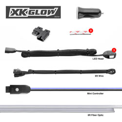 FIBER OPTIC ROLL 6' LED 3PC APP CONTROL