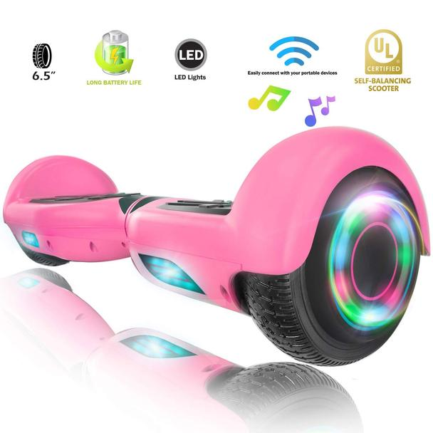 XPRIT Hoverboard with Bluetooth Speaker, UL2272 Certified - PinkPink