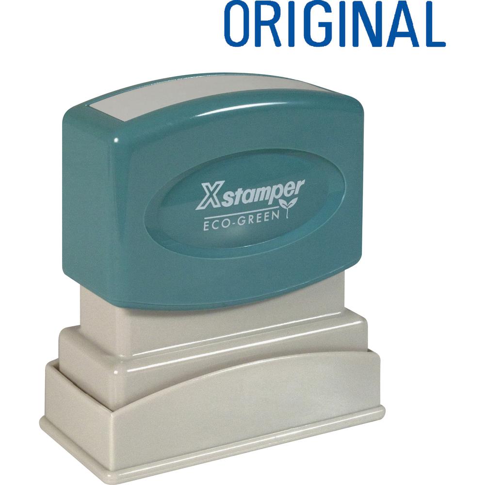 Xstamper ORIGINAL Title Stamp - Message Stamp - "ORIGINAL" - 0.50" Impression Width x 1.63" Impression Length - 100000 Impressio