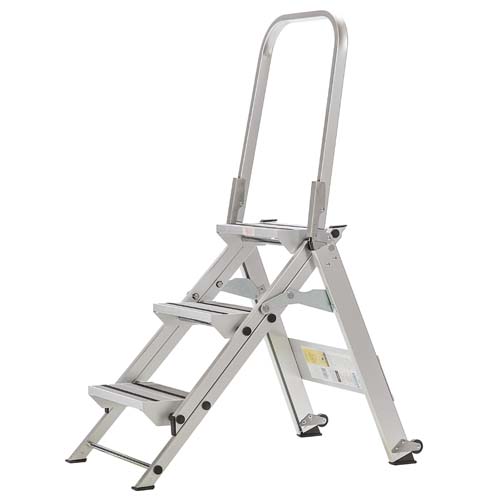 Xtend+Climb 3 Step Folding Safety Step Stool with Handrail