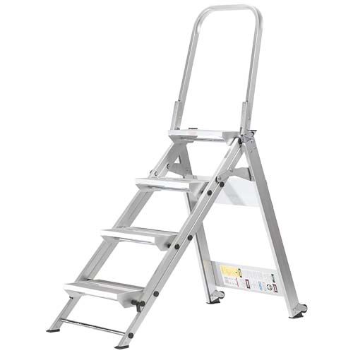 Xtend+Climb 4 Step Folding Safety Step Stool with Handrail