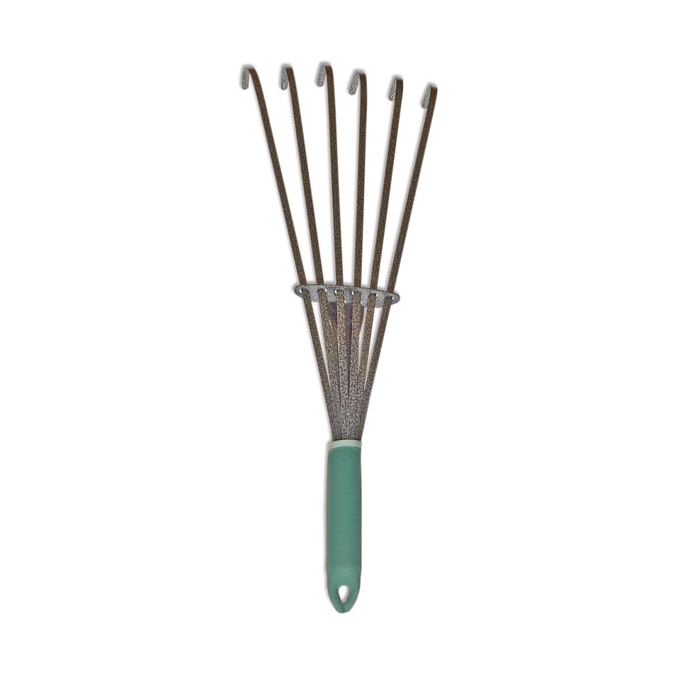 Yard Butler IWHR6 Wisk Rake With Steel Spring Tines Make