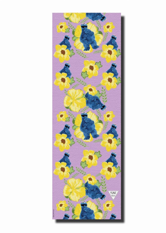 Sesame Street x Yune Yoga Mat - Cookie MonsterFlowers