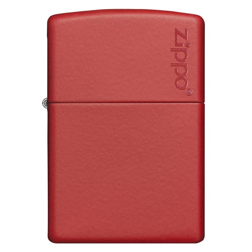 Zippo Windproof Lighter Red Matte w/Zippo Logo