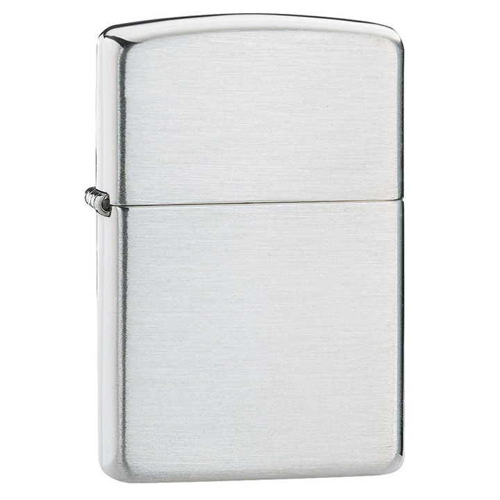 Zippo Windproof Lighter Armor- Brushed Sterling Silver