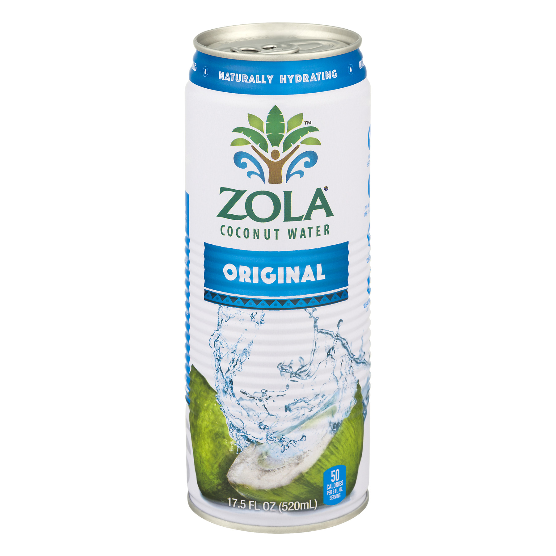 Zola Brazilian Fruits 100% Nat Coconut Water (12x17.5OZ )