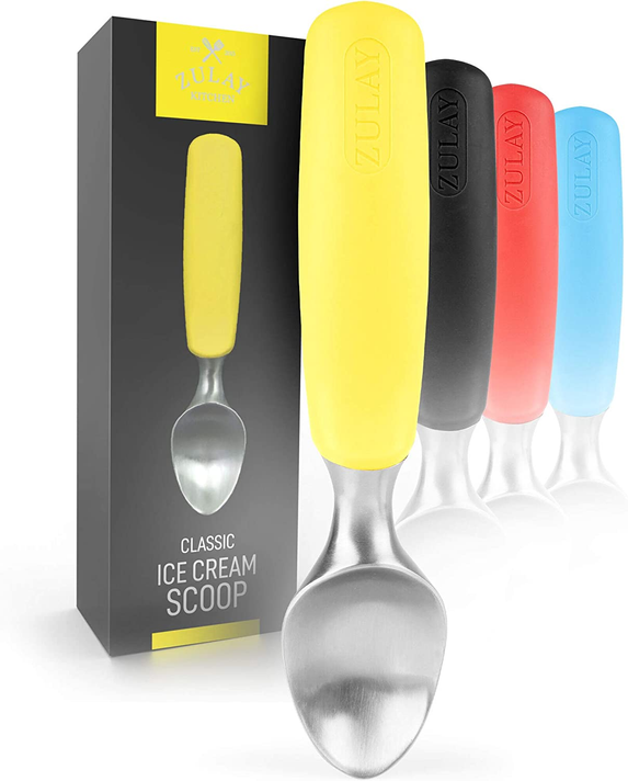 Ice Cream Scoop With Rubber Grip