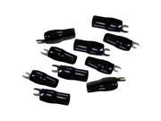 Orion BARRIER SPADE TERMINAL 4 GAUGE #10 GOLD BLACK 10 PCS