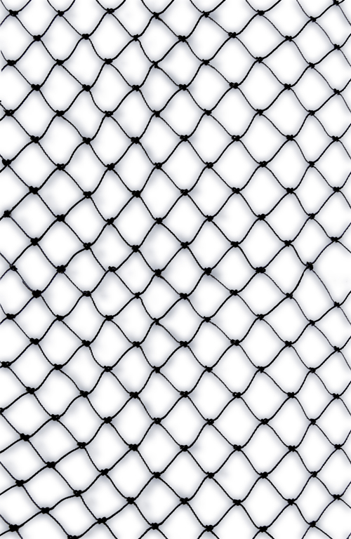 Bird-X PE Knotted Netting, 3/4" Mesh, 50' x 50', Black