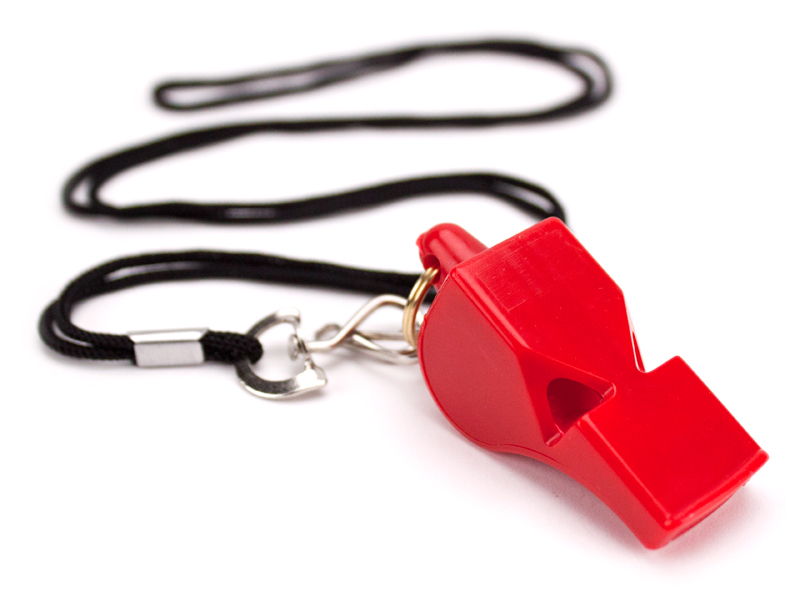Ultra Loud High Pitch Red Plastic Whistle 