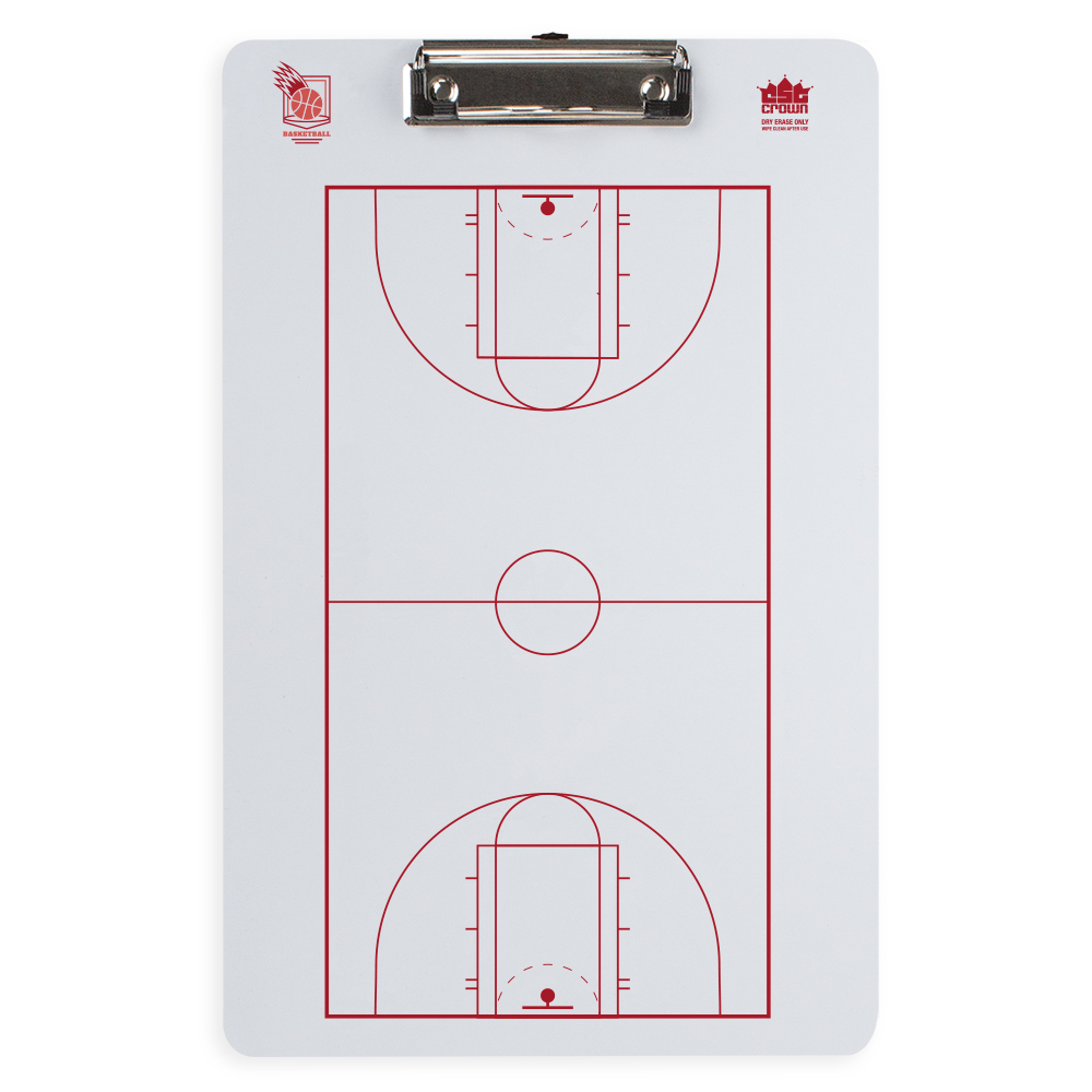 Dry Erase Basketball Coaching Clipboard
