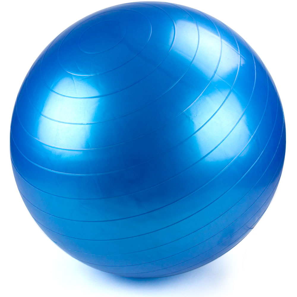 65cm Blue Exercise Ball with Foot Pump