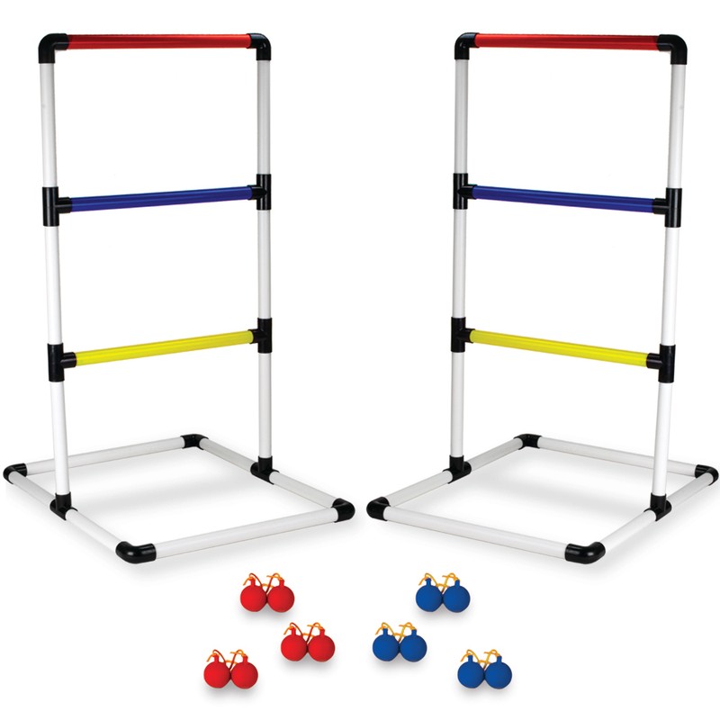 Indoor/Outdoor Ladderball Set w/Carry Case and Ground Spikes
