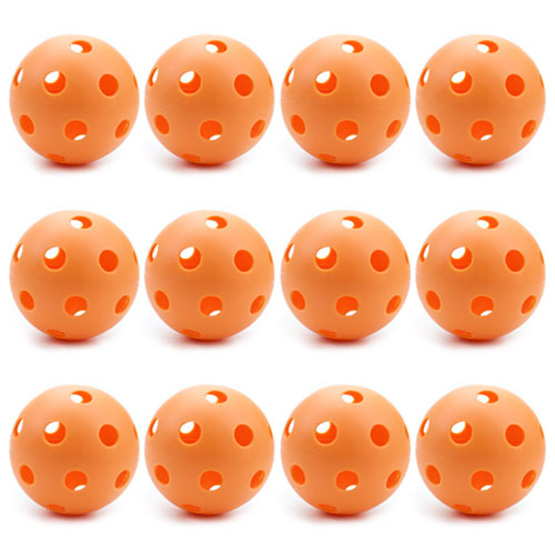 12 Orange Poly Baseballs (Regulation Size) 