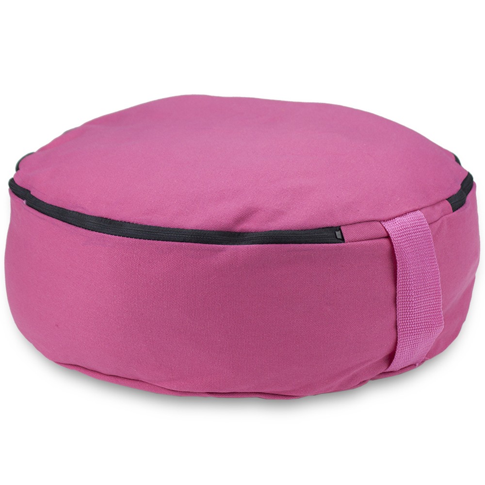 Pink 15" Round Zafu Meditation Cushion