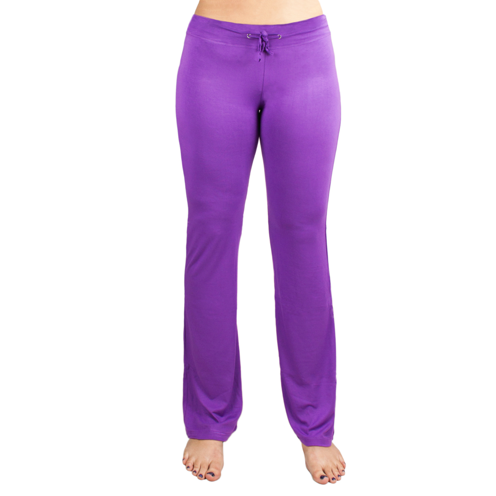 Medium Purple Relaxed Fit Yoga Pants