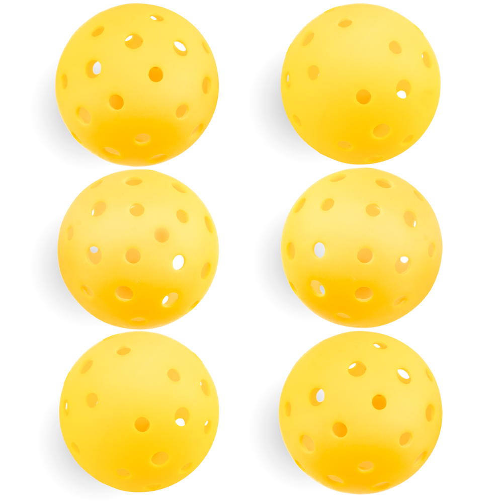 6-Pack of Pickleball Balls, Goldenrod Yellow