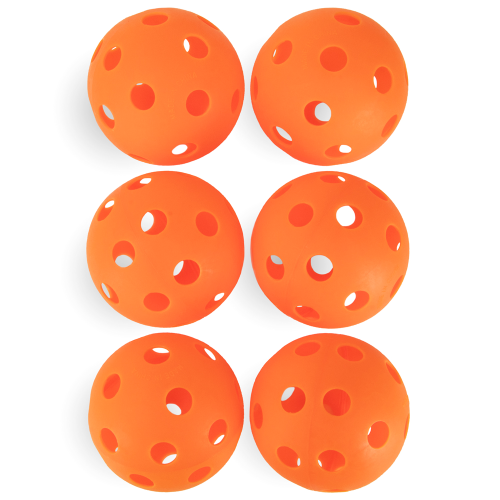 6-Pack of 12" Practice Softballs, Orange