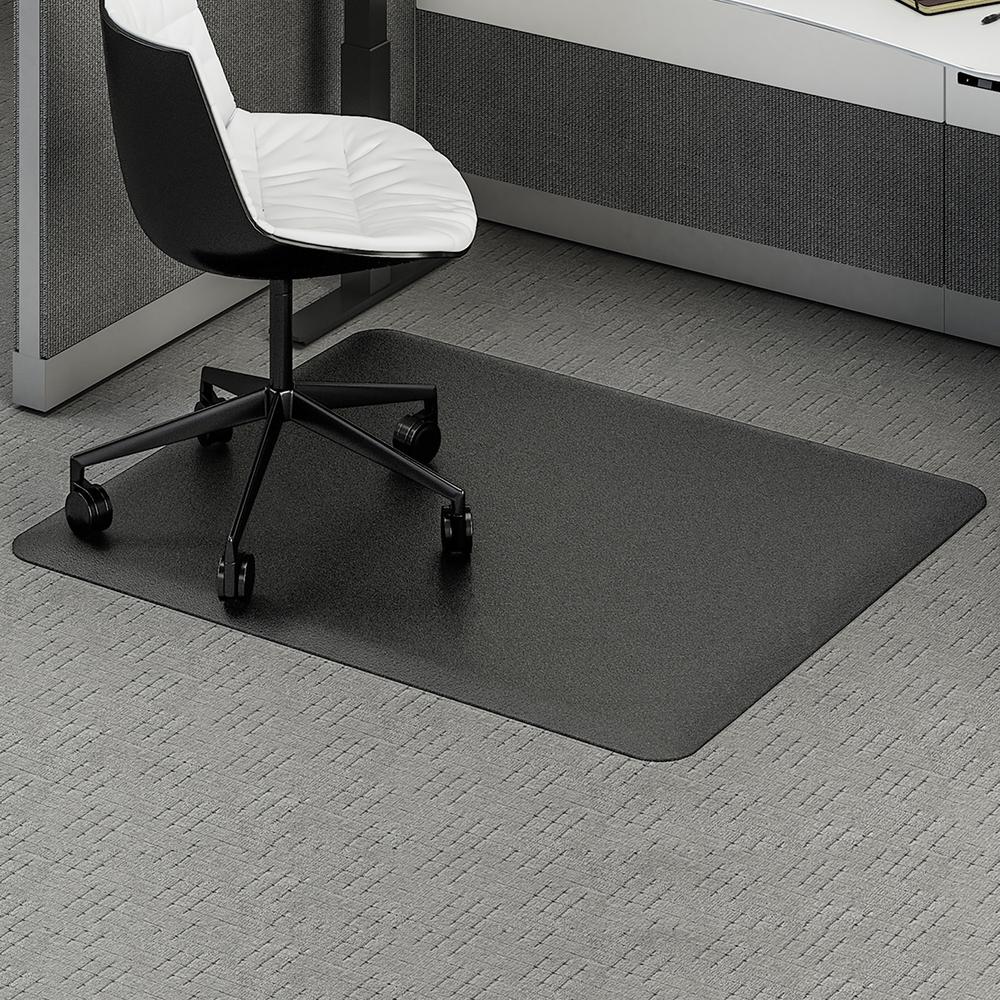 Deflecto Ergonomic Sit-Stand Chair Mat for Multi-surface - Workstation - 60" Length x 46" Width x 0.80" Depth - Rectangle - Foam