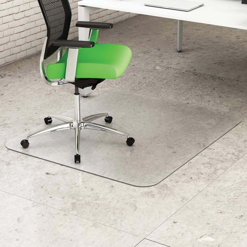 Deflecto Earth Source Hard Floor Chair Mat - Commercial, Carpet, Hard Floor - 48" Length x 36" Width x 0.10" Thickness - Rectang