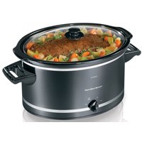 Hamilton Beach 33182 Slow Cooker, 8 qt, 11.6 in H x 17.7 in W x 11.6 in L