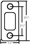 85279 3 RD COR DEADBOLT STRIKE