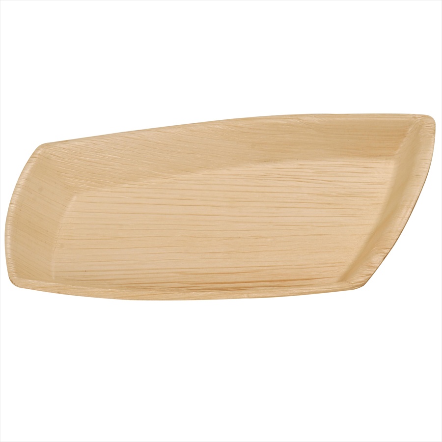Leaf & Fiber 100% Compostable, Eco-Friendly Palm Leaf Tableware, 7" x 5" Abstract Rectangle, 100 Count