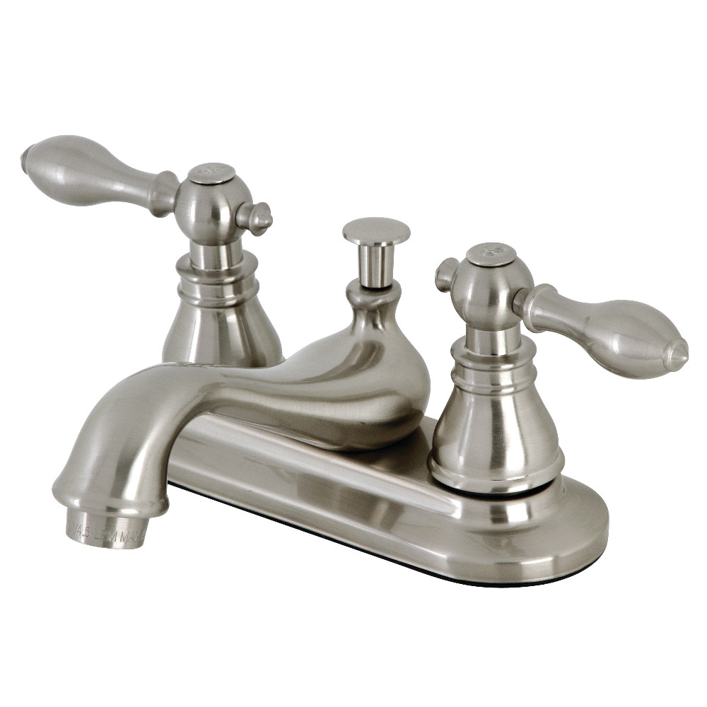 Kingston Brass KB608ACL American Classic 4" Centerset Bathroom Faucet, Brushed Nickel