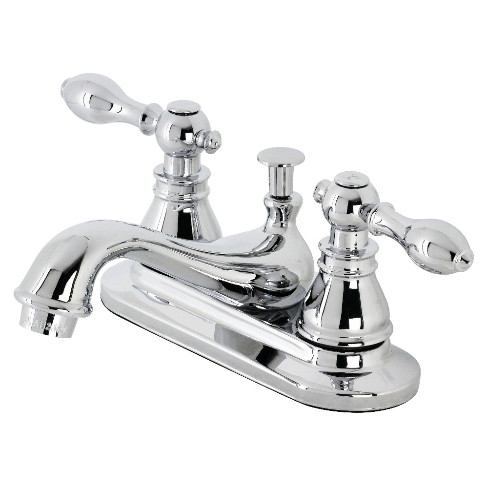 Kingston Brass KB601ACL American Classic 4" Centerset Bathroom Faucet, Polished Chrome