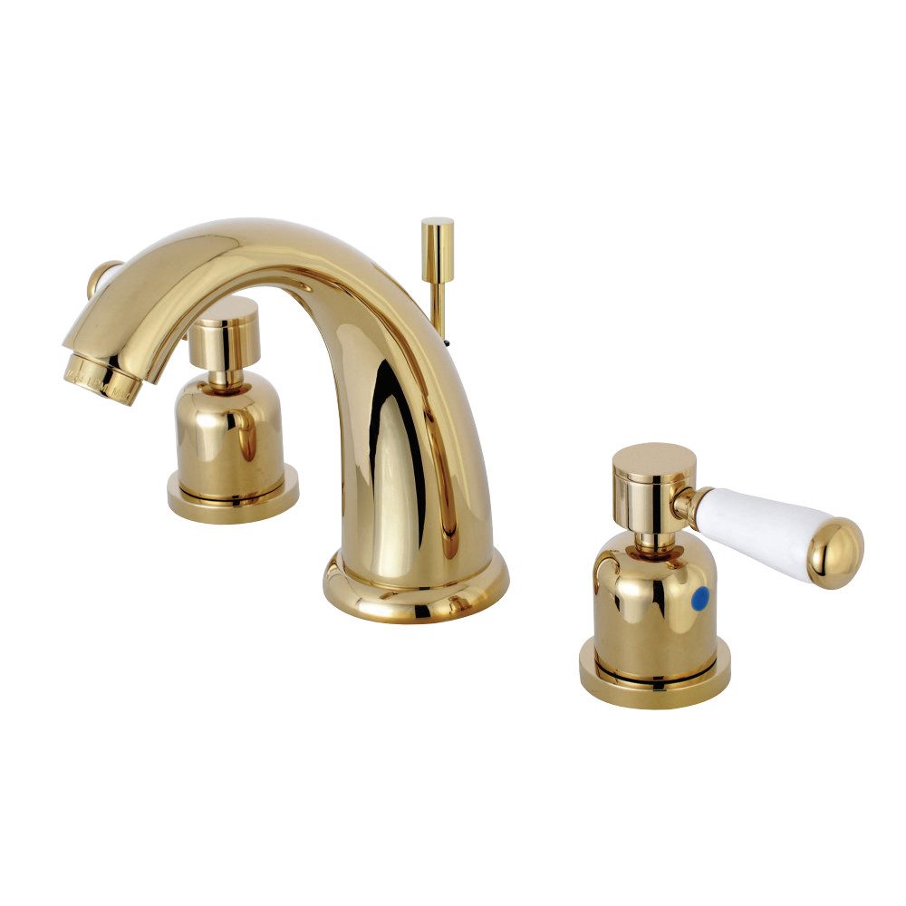 Kingston Brass KB8982DPL 8 in. Widespread Bathroom Faucet, Polished Brass