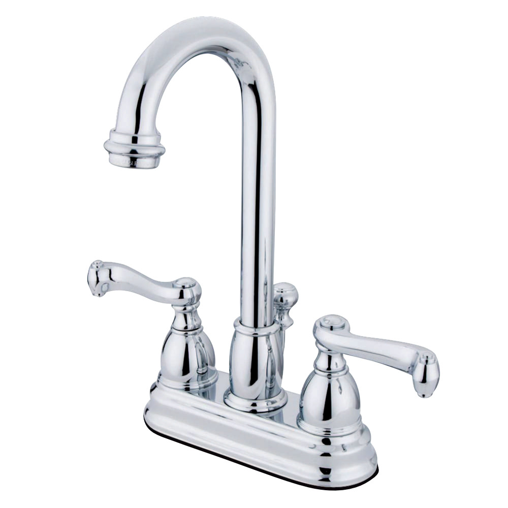 Kingston Brass KB3611FL 4 in. Centerset Bathroom Faucet, Polished Chrome