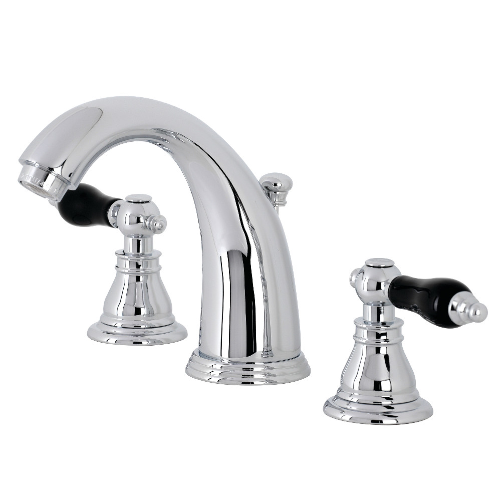 Kingston Brass KB981AKL Duchess Widespread Bathroom Faucet with Plastic Pop-Up, Polished Chrome